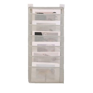Office Organizer Wall Mounted Storage Bag Punch Free Large Capacity Rectangle Document Holder For Home Office Dormitory - Product Image 2
