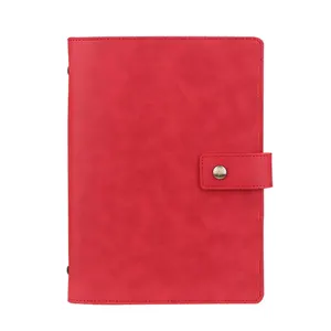 A5 Pu Leather Binder Budget Planner Notebook With Cash Envelopes And Budget Sheets 6 Ring Loose-leaf Notebook