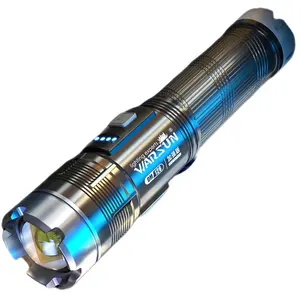 Warsun DM126 다기능 1000 루멘 알루미늄 합금 야외 토치 스포츠 줌 IPX5 충전식 전술 Led 손전등