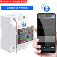 BSSY)ATORCH AT4PTW AC220V 100A Contrôleur de température avec minuterie pour chauffage et refroidissement, thermostat WiFi sur rail DIN pour incubateur