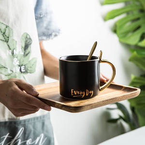 סיטונאי עץ מגש בית מלבני תה מגש עץ לחם מגש - Product Image 3