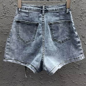 Summer Jean <strong>Shorts</strong> Wholesale Custom logo Casual Denim <strong>Cargo</strong> <strong>Shorts</strong> for Women <strong>Ladies</strong> - Product Image 5