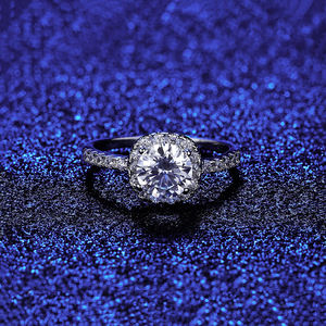 CZCITY diamant en forme de mariage femme Moissanite fiançailles <span class=keywords><strong>2026</strong></span> nouvelle bague d'éternité Moissanite en or blanc rhodium - Product Image 5