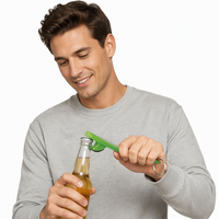 Décapsuleur de bouteille de bière en plastique ABS SOOBO BOC139A, design planche de surf, porte-clés