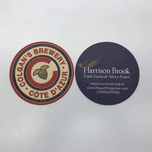 Custom Logo <b>Printed</b> <b>Office</b> Hotel Cardboard Water Super Absorbent Cup Paper Beer Coasters for Drinking - Product Image 5
