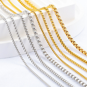 1.5mm 2.5mm 3.5mm 4mm boîte en acier inoxydable chaîne en or bijoux à bricoler soi-même collier Bracelet faisant <span class=keywords><strong>des</strong></span> accessoires - Product Image 2