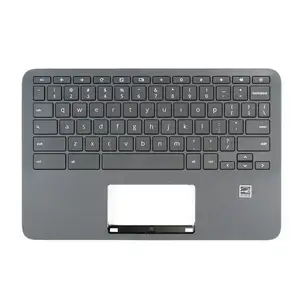 L90338-001 Laptop Palmrest with Keyboard US Layout Repair Part for HP Chromebook 11 G8 EE Touch Upper Case Cover Replacement