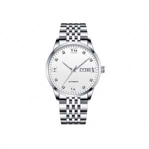 Relojes Mecánicos de Moissanita de Moda al por Mayor para Parejas, Reloj Automático de Doble Fecha, Reloj de Pulsera de Lujo Resistente al Agua - Product Image 5