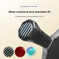 Pegatina Reflectante Luminosa para la Extremidad de la Raqueta de Pickleball para Niños, Resistente al Agua y a los Arañazos, Autoadhesiva