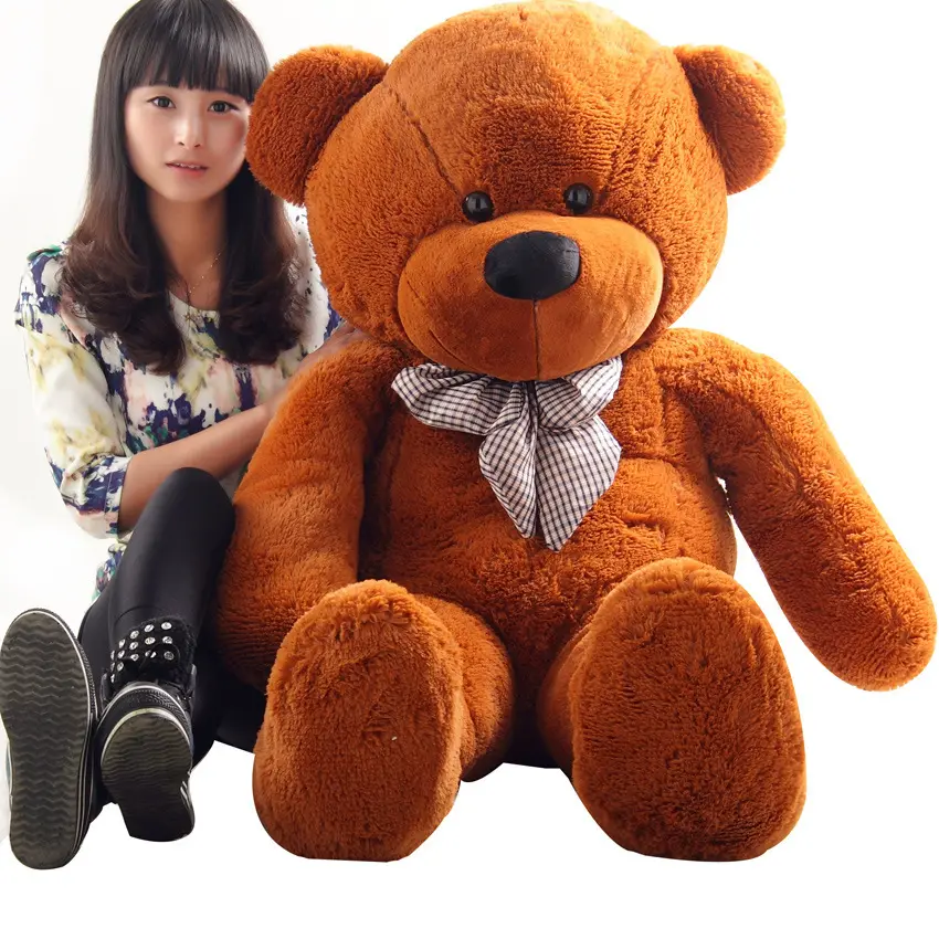 60cm tall Cute large fluffy stuffed soft plush sitting teddy bear is the best gift only skin