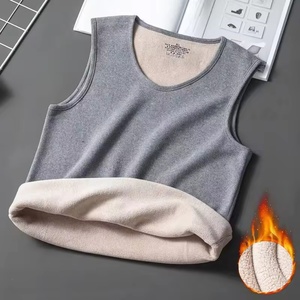 Sfuso gilet termico invernale Casual da <span class=keywords><strong>uomo</strong></span> in pile Top intimo ispessito camicia senza maniche attiva canotte da <span class=keywords><strong>uomo</strong></span> - Product Image 6