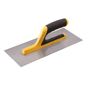 high quality steel plastering trowel with rubber handle