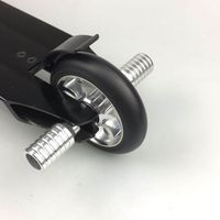 Pièces de pont de scooter cascadeur personnalisées en alliage d'aluminium Neo Chrome Park Scooter Pegs pour scooters électriques