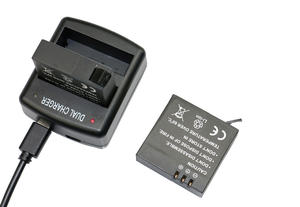 HOSHI Xiaoyi-Base de carga con doble cargador de batería, accesorios para Cámara de Acción <span class=keywords><strong>Xiaomi</strong></span> Yi <span class=keywords><strong>4k</strong></span> de segunda generación - Product Image 2