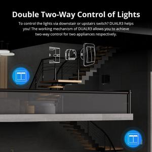 ITEAD <span class=keywords><strong>SONOFF</strong></span> <span class=keywords><strong>DUAL</strong></span> <span class=keywords><strong>R3</strong></span> Module de relais double 2 voies, interrupteur intelligent DIY avec contrôle de la consommation via EWeLink, compatible Alexa Google Smart Home, Nouveau - Product Image 4