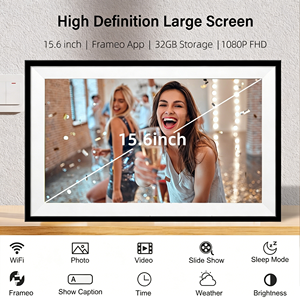 Gran oferta, pantalla inteligente en la nube, comparte fotos y vídeos de forma remota desde la pantalla táctil WIFI móvil, marco de fotos digital de 15,6 pulgadas - Product Image 2