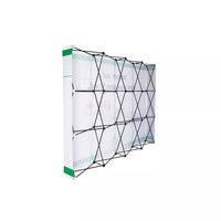 Mur d'images pop-up de 3 m pour salons professionnels, installation facile, bannière promotionnelle double face, cadre d'affichage escamotable