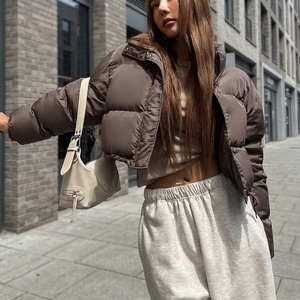 Outdoor Winter Custom Logo Lightweight Women's Hooded <b>Sequined</b> Diamond Quilted Puffer <b>Jacket</b> - Product Image 2
