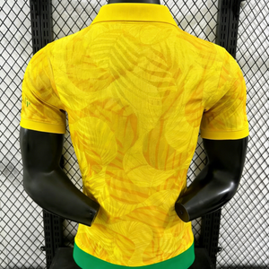 Nuova Maglia da Calcio Professionale Personalizzata della Nazionale Brasiliana 2026, Classica Gialla, da Uomo, ad Asciugatura Rapida, Traspirante, in Spandex/Cotone - Product Image 3