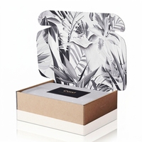 Boîte cadeau en papier kraft brun, emballage de chaussures pliable en carton ondulé, écologique et recyclable, conçu sur mesure