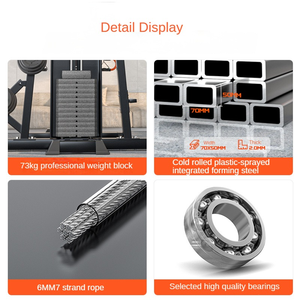 Hot Sale Unisex 3 Estação Home Gym Equipamento Versátil Multi-Função Força <span class=keywords><strong>Fitness</strong></span> Training Tool Feito de Metal durável - Product Image 3