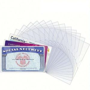 KAP Lot de 6 manchons de protection classiques en <span class=keywords><strong>PVC</strong></span> de 0.5mm d'épaisseur imperméables et transparents 10x4.5cm sans fermeture - Product Image 4