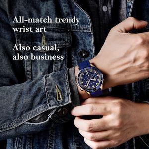 Marque personnalisée Étanche Chronographe Analogique Quartz En Acier Inoxydable Affaires Classique Hommes Poignet Silicone Montres De Sport - Product Image 3