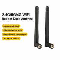 Antenne WiFi 4G 433 MHz, antenne externe omnidirectionnelle en caoutchouc pliable de petite taille pour routeur sans fil