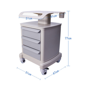 Carretto medico con ruote per clinica dentale con cassetto, - Product Image 3