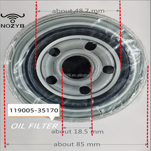 Filtro de aceite de motor diésel Original Yanmar para excavadora Linde, carretilla elevadora, suministro de piezas de maquinaria de construcción, modelo 129907-55810 - Product Image 3