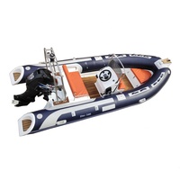 Dériveur RIB haute vitesse 15 pieds-Dériveur gonflable Hypalon avec console centrale et moteur 50HP