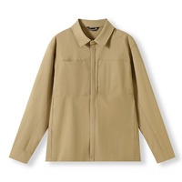 Veste décontractée rétro fonctionnelle multi-poches coupe-vent et imperméable en nylon à séchage rapide pour le quotidien en extérieur