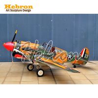 Modelo de Avión Personalizado Estilo Punk, Modelo de Avión de Metal Grande, Decoración de Bar Estilo Punk