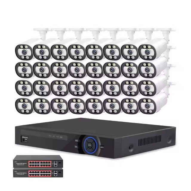 H.265 Xmeye 32CH 5MP IP NVR Kit CCTV IP PoE Video Camera Set Outdoor CCTV Security Camera System Network Video Recorder