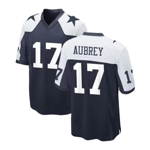 Kaos Jersey Sepak Bola Amerika Dallas Bordir Berkualitas Tinggi Grosir Brandon Aubery Ukuran 17 Pria - Product Image 2