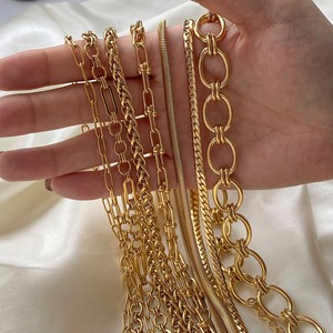 Chocker de chaîne cubaine <span class=keywords><strong>Miani</strong></span> en acier inoxydable plaqué PVD or 18 carats chaîne de corde de serpent torsadé pour hommes Hip Pop - Product Image 4