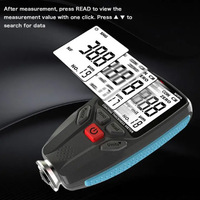 Jauge d'épaisseur de revêtement transfrontalier YD771 de haute précision Détecteur de peinture de voiture en plastique avec écran LCD et alimentation de la batterie