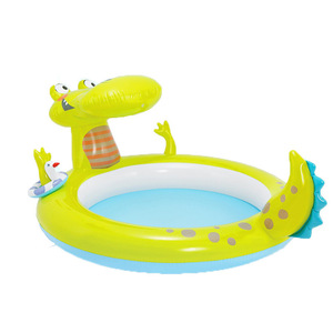 Piscine gonflable en forme de crocodile 200x90cm, jouet aquatique d'extérieur pour enfants, pour la natation et les jeux aquatiques - Product Image 5