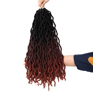 Venta <span class=keywords><strong>de</strong></span> Fábrica, Cabello Gypsy Locs Pre-enlazado, Ondulado Colorido Marrón, Rastas Sintéticas, Extensiones <span class=keywords><strong>de</strong></span> Cabello Gypsy Crochet - Product Image 2