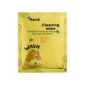 Lingettes humides jetables parfumées au <span class=keywords><strong>citron</strong></span> pour Restaurant - Product Image 4