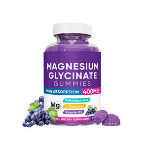 El suplemento <span class=keywords><strong>de</strong></span> <span class=keywords><strong>Ashwagandha</strong></span> vegano OEM y ODM protege la salud cardiovascular, gominolas <span class=keywords><strong>de</strong></span> glicinato <span class=keywords><strong>de</strong></span> magnesio - Product Image 1
