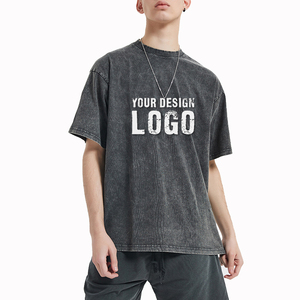 เสื้อยืดผู้หญิงสไตล์วินเทจ แขนสั้น ทรงโอเวอร์ไซส์ ผ้าคอตตอนหนา คอเล็ก  แบบอเมริกัน  รับสกรีนโลโก้ - Product Image 5