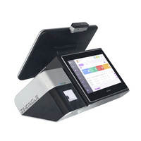 Dispositivo POS de Doble Pantalla ZHONGJI AO9 con Sistema Operativo Android, Garantía de 2 Años, WiFi, Almacenamiento de 128/256 GB, RAM de 8/16 GB, Construcción de Metal/Silicona