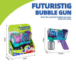 Pistolet à bulles automatique transparent lumineux pour enfants 10 trous bulles baguettes <span class=keywords><strong>Blaster</strong></span> pour les tout-petits avec lumières LED - Product Image 6