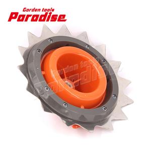 Tête de désherbage Double tête <span class=keywords><strong>universelle</strong></span> pour tondeuse à gazon de jardin, <span class=keywords><strong>lame</strong></span> de <span class=keywords><strong>débroussailleuse</strong></span> avec bord de coupe Double face - Product Image 5