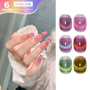 Miss Gooey 10ml Cat Eye Gel Polish Semi Permanent Soak Off Rainbow Magnetic Glitter Nail Gel Polish UV Gel Vernis pour <span class=keywords><strong>manucure</strong></span> - Product Image 1