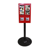 Distributeur automatique de pièces à double tête ZENJET ZJ405 pour cartes et mini-autocollants, capacité de la boîte à monnaie >10L, vente en gros, distributeurs de cartes cadeaux pour salles d'arcade