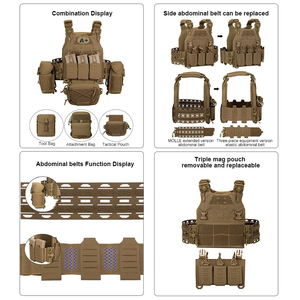 Gilet Tattico Multifunzionale Personalizzato per Addestramento all'Aperto, Porta Piastre Mimetico con Sgancio Rapido in Nylon Molle e Tasca per Caricatore - Product Image 5