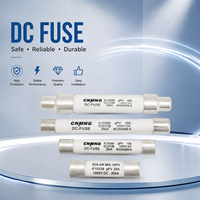 Fusible céramique à faible perte 20A à action rapide haute performance pour unité de conversion de puissance CC 1000V, liaison de fusible solaire photovoltaïque