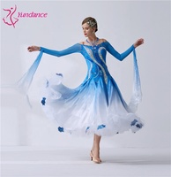 B-19510 Costume de danse moderne de haute qualité de Yundance, conforme aux nouvelles normes nationales, robe de danse de salon longue pour femmes